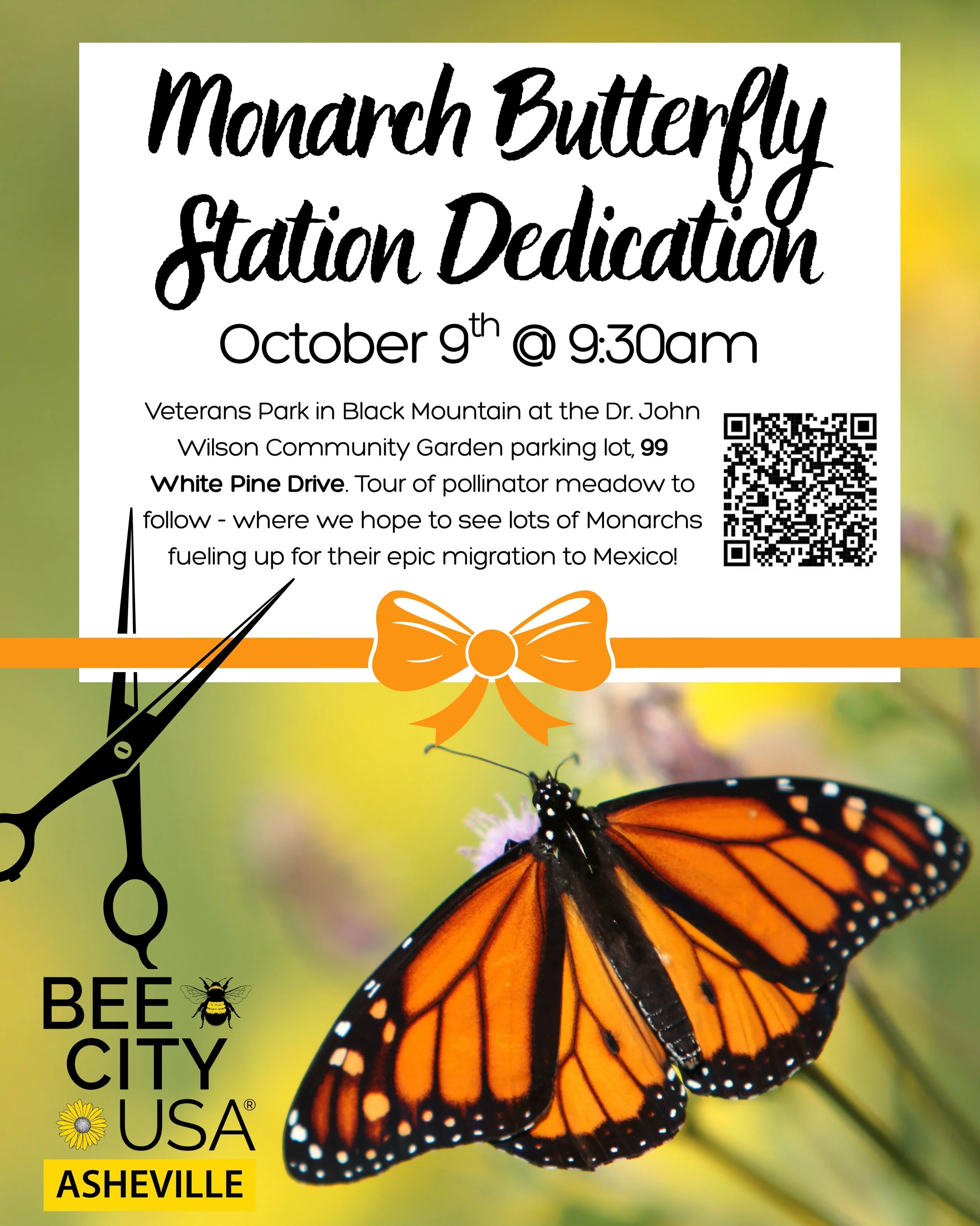Asheville Butterfly Trail: Dedication of Monarch Station
