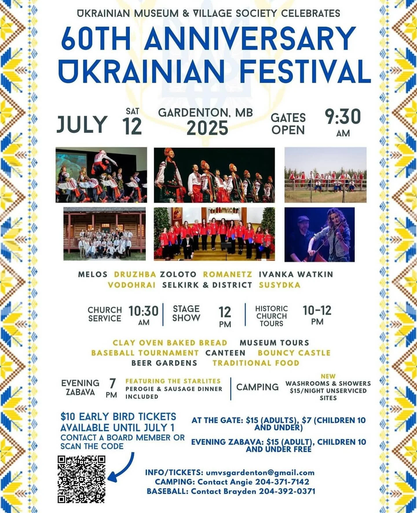 Gardenton Ukrainian Festival is celebrating 60 years and Melos Folk Ensemble is proud to be a part of it!  See you on Saturday, July 12th to share in the joy of Ukrainian song and dance!  #gardenton #ukrainianfestival #gardentonukrainianfestival #ose
