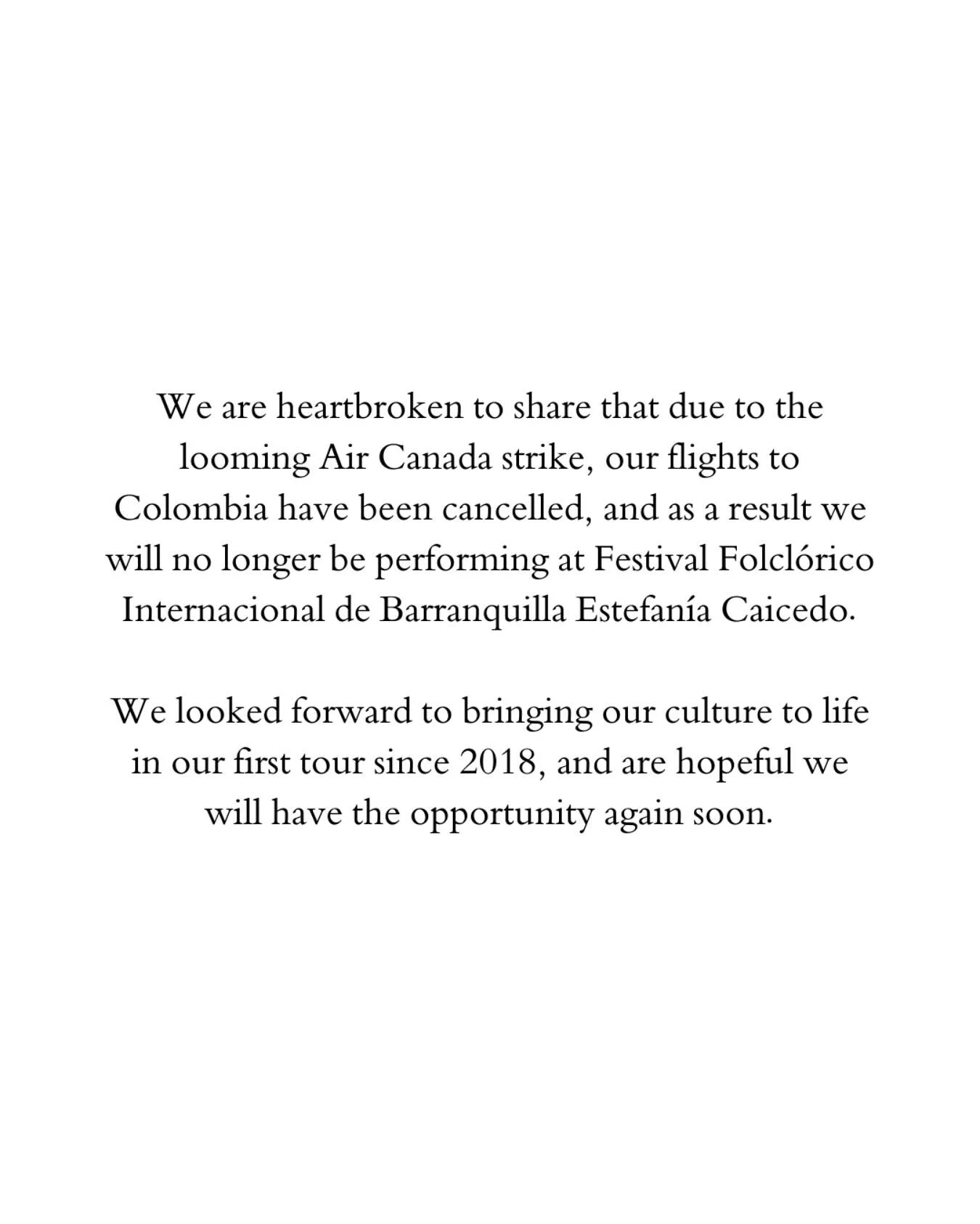Grateful for every opportunity that comes our way. 💛💙

This one didn&rsquo;t work out like we had hoped, but we can&rsquo;t wait to continue sharing our Ukrainian culture in Manitoba and around the world for years to come.