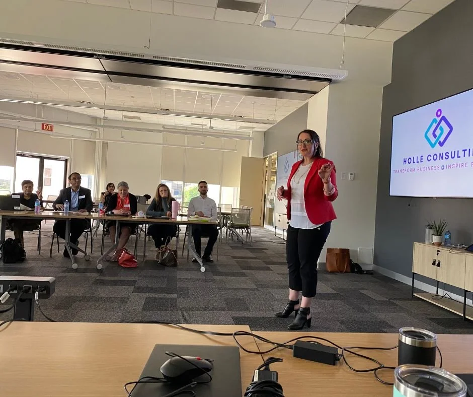 Kristina Holle facilitating a workshop on The SHIFT Model™ for leadership transformation