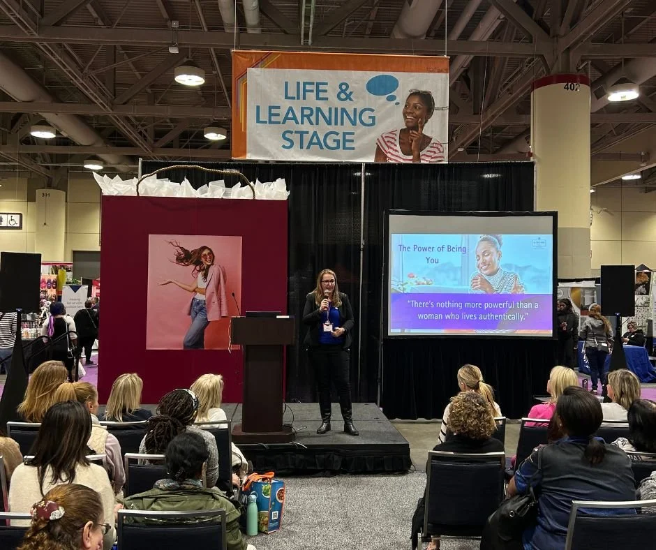 Kristina-Holle-The-Power-of-Being-You-Presentation-Life-and-Learning-Stage at the National Womens show in Toronto