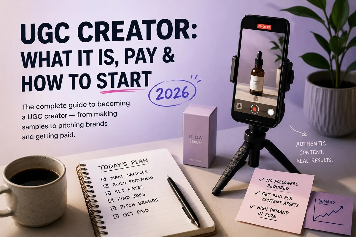 UGC Creator: What It Is, Pay &amp; How to Start (2026)