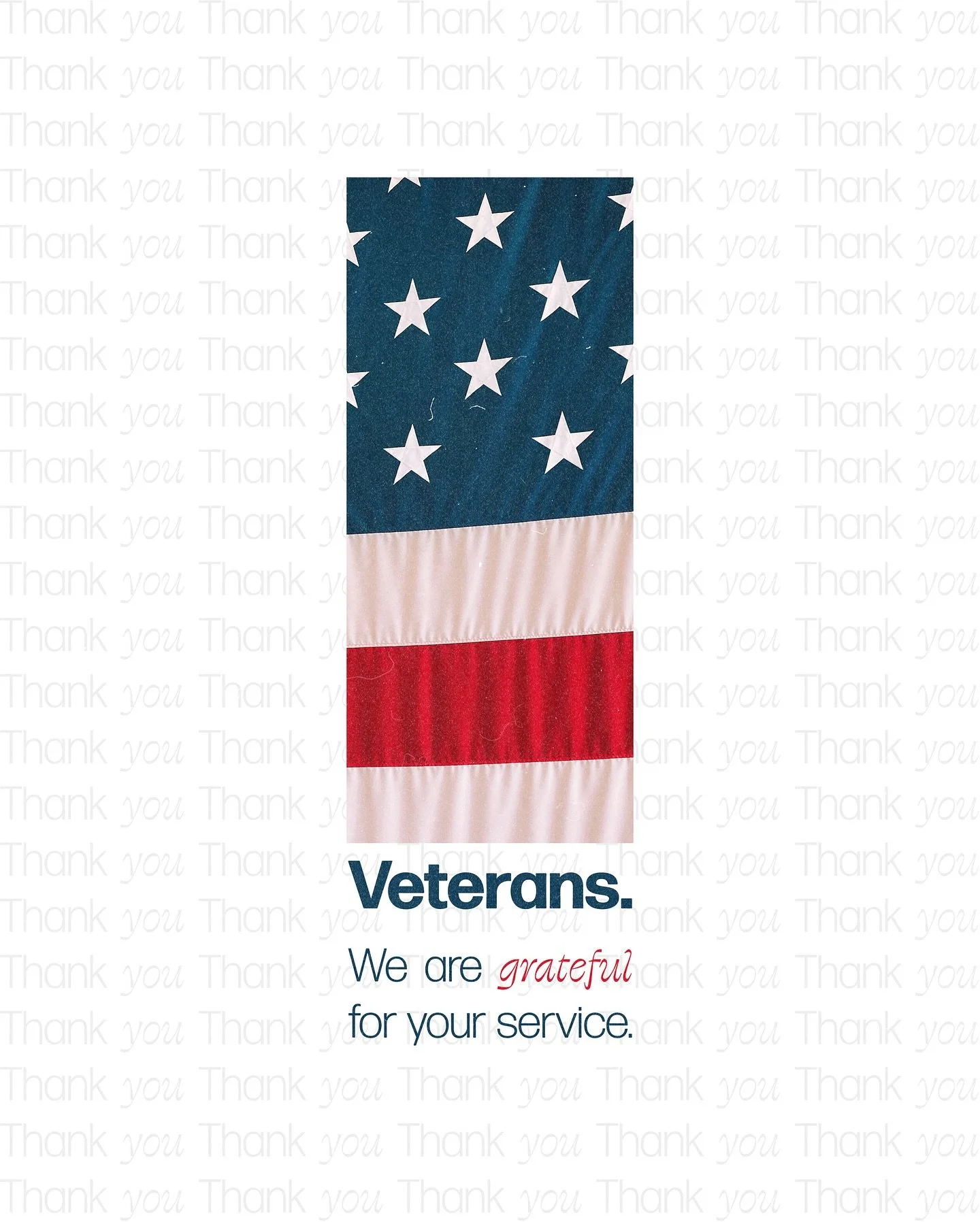 Today we honor the courage, sacrifice, and service of our veterans. Your strength inspires us, and your dedication will never be forgotten. Thank you for your service. 🇺🇸