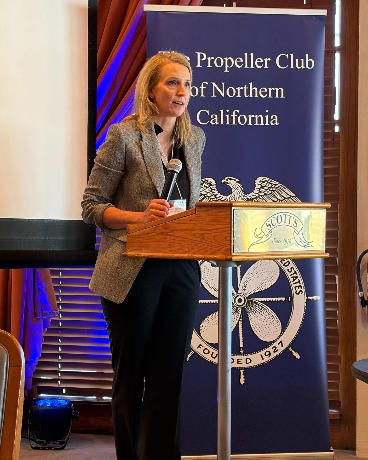 Great conversations and even better collaboration at the Propeller Club of Northern California luncheon in Oakland.

Jennifer Barrera delivered insightful remarks on the Building an Affordable California Act and engaged directly with industry leaders