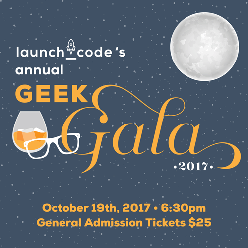 Geek Gala Event animated invitation graphic