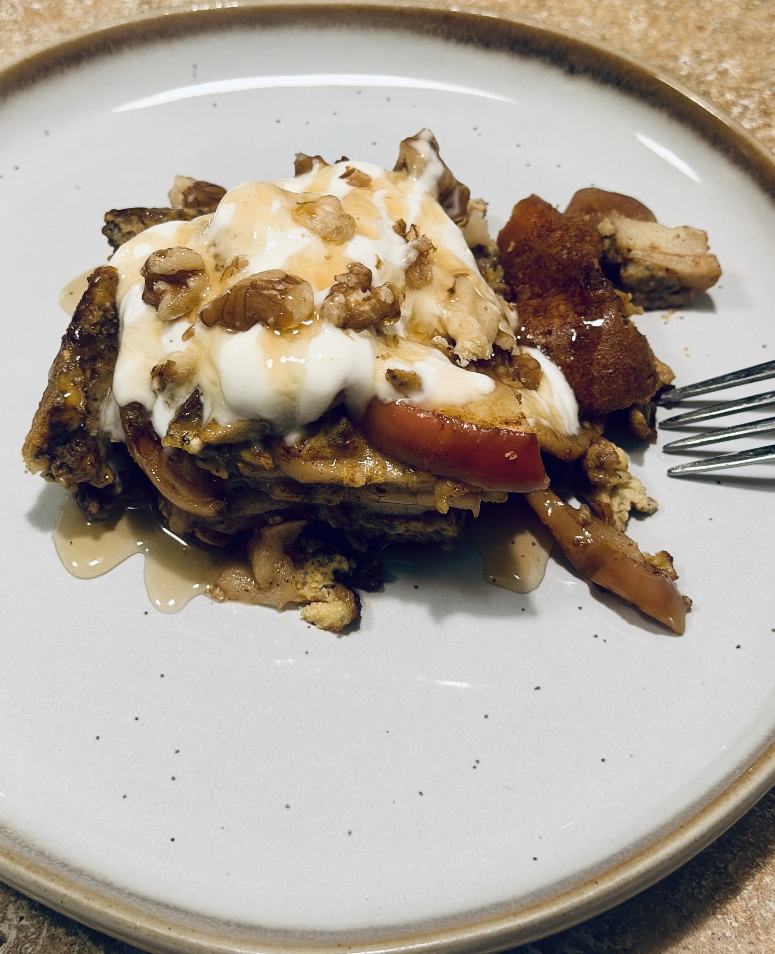 Apple Pie Power Bake: A High-Protein, High-Fiber Breakfast Bake