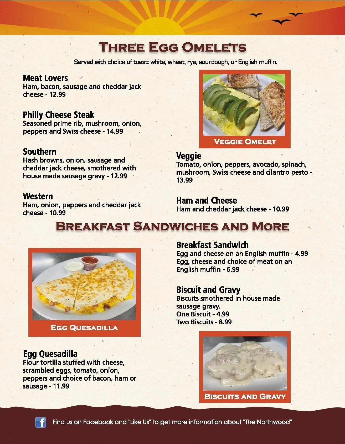 Menus — The Northwood Restaurant & Bar