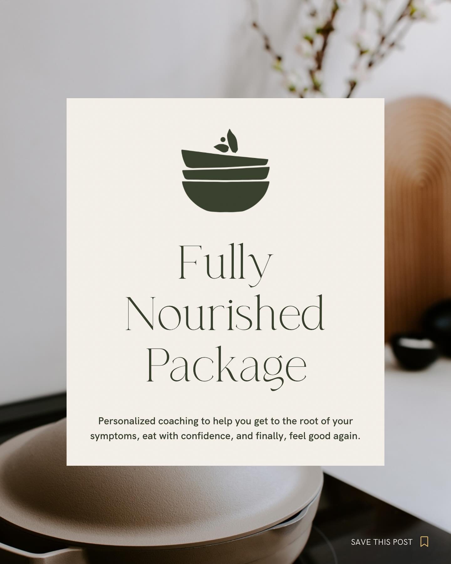Introducing the ✨Fully Nourished Package✨! The only way to work with me (because it&rsquo;s the best way!) 

With the right testing and a highly personalized plan, we&rsquo;ll find the root cause of your health issues and address them directly. No ba