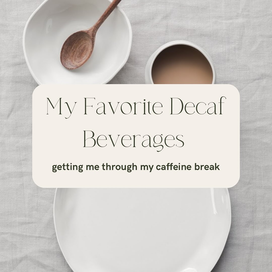 We&rsquo;re on a break! 

Earlier this week I posted about why and how to take a caffeine break. Go to that reel&rsquo;s caption if you want to learn more about it! 

Today I&rsquo;m getting really practical and giving you some current faves. 

I cho