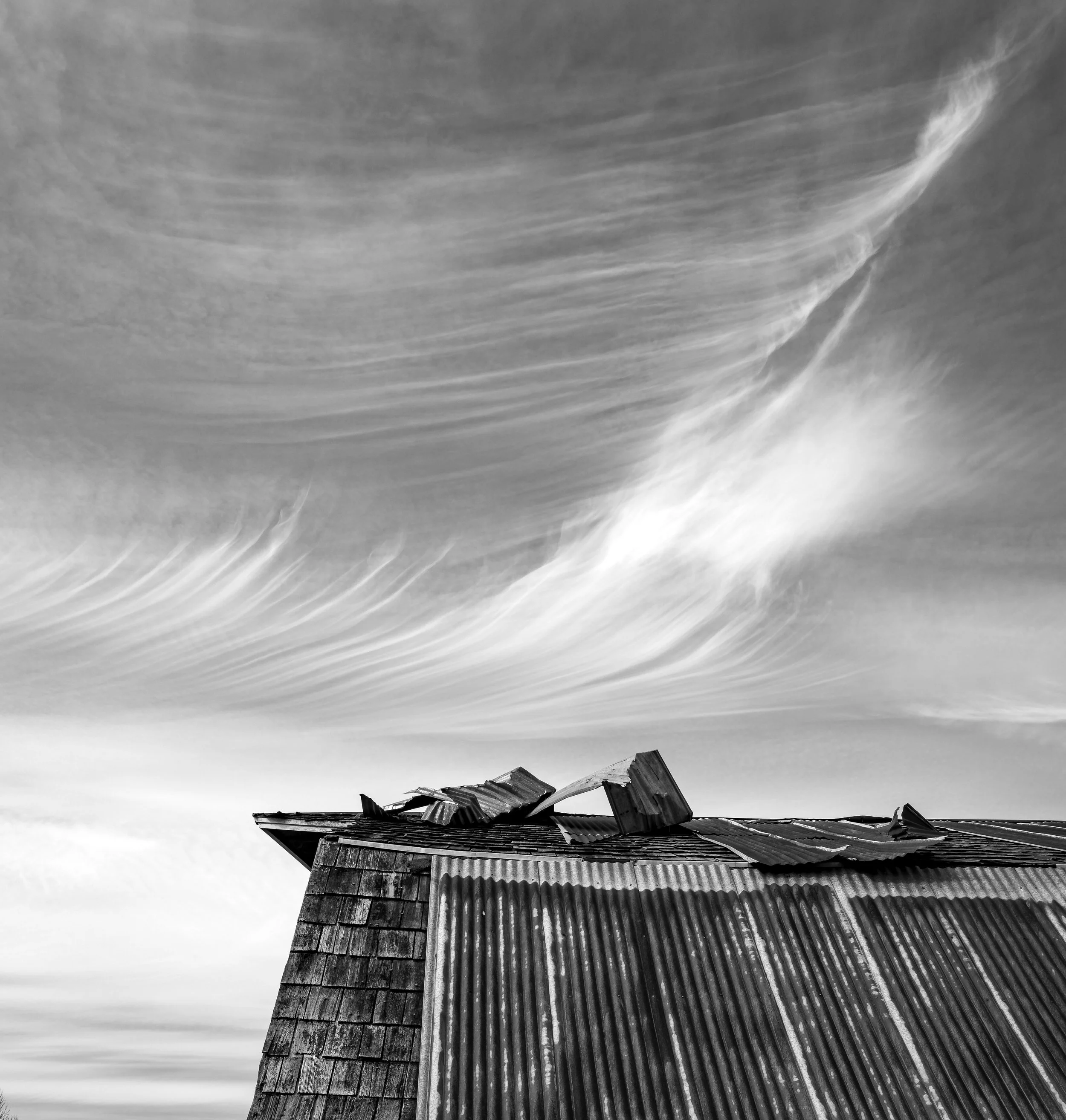Corrugated roof and sky 1 bnw.jpg