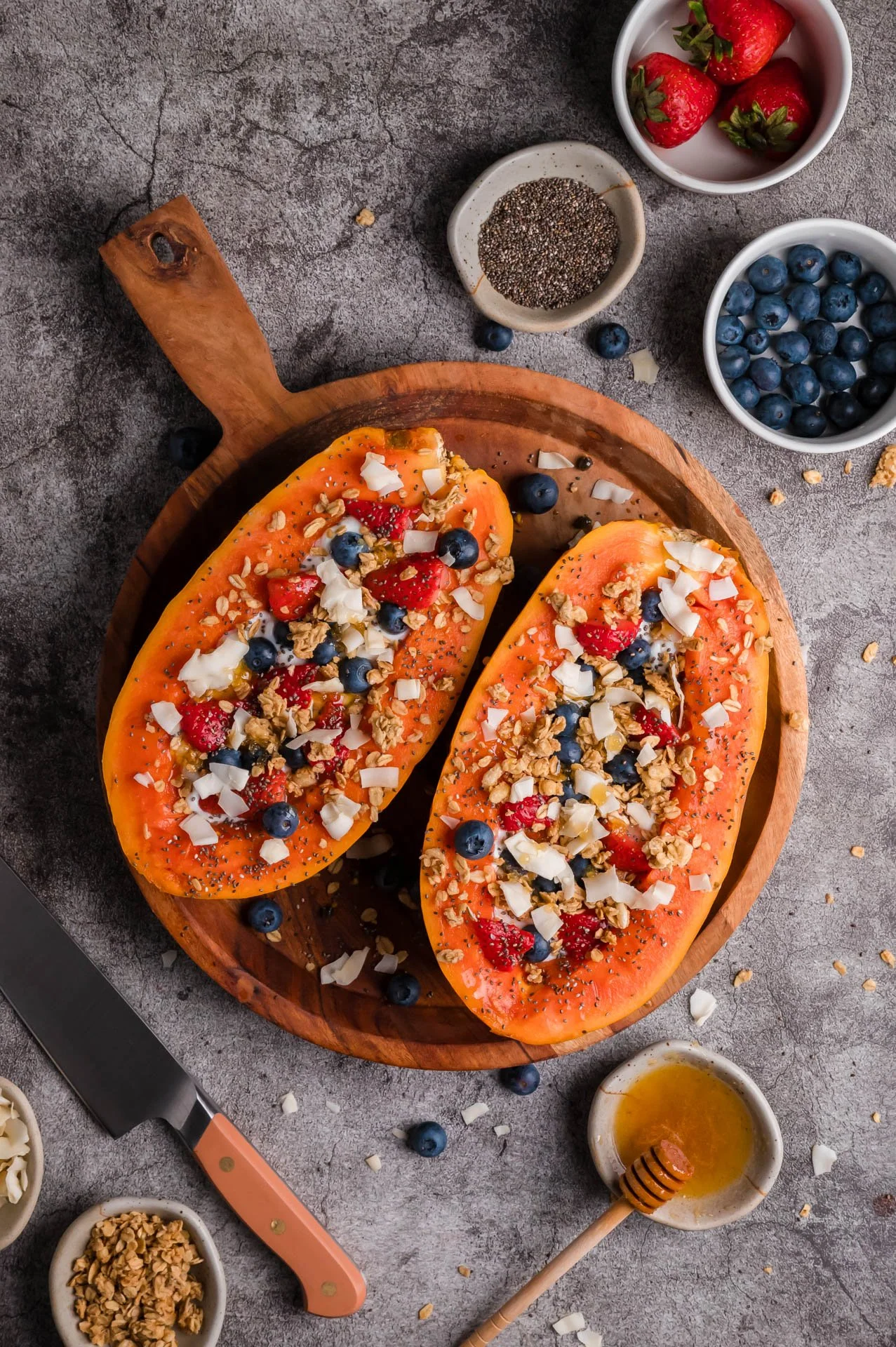 Easy Papaya Boats EXCLUSIVE — Foodie Photos by Gimme From Scratch