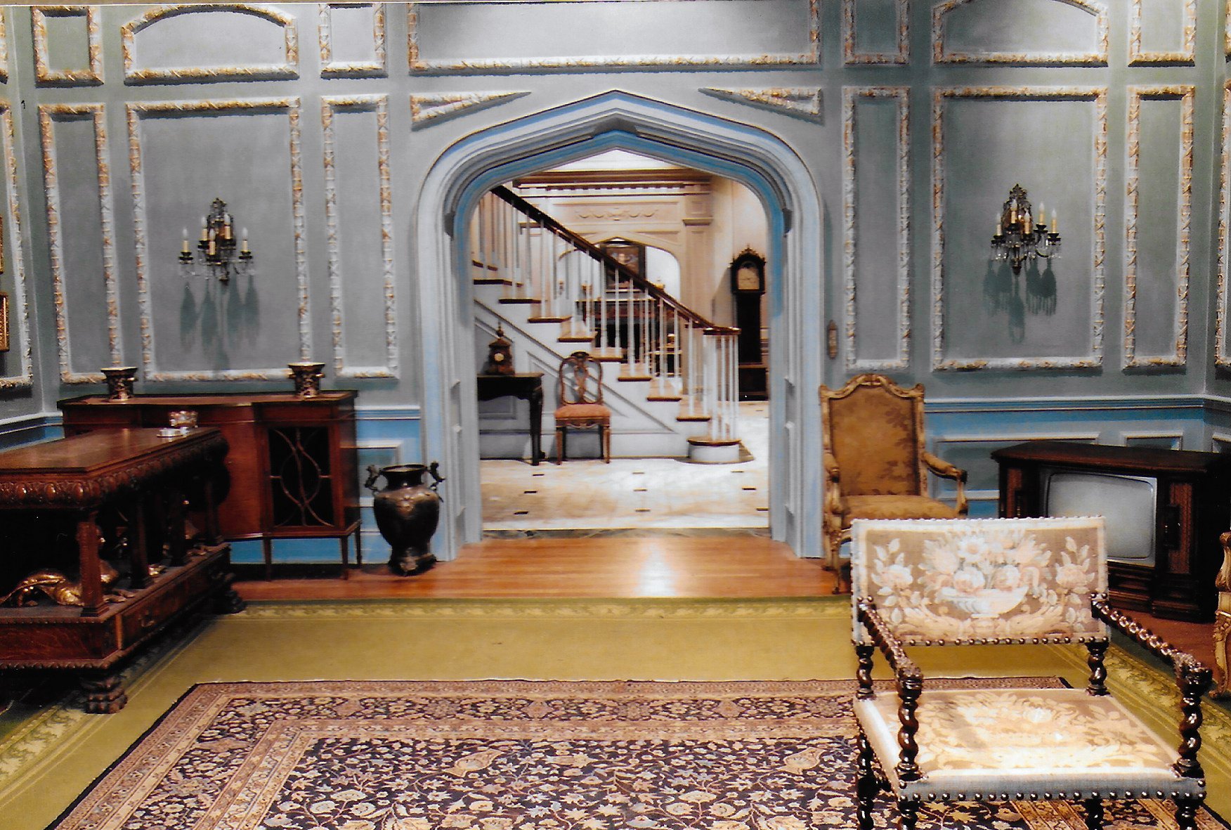 Built Set - looking through three rooms