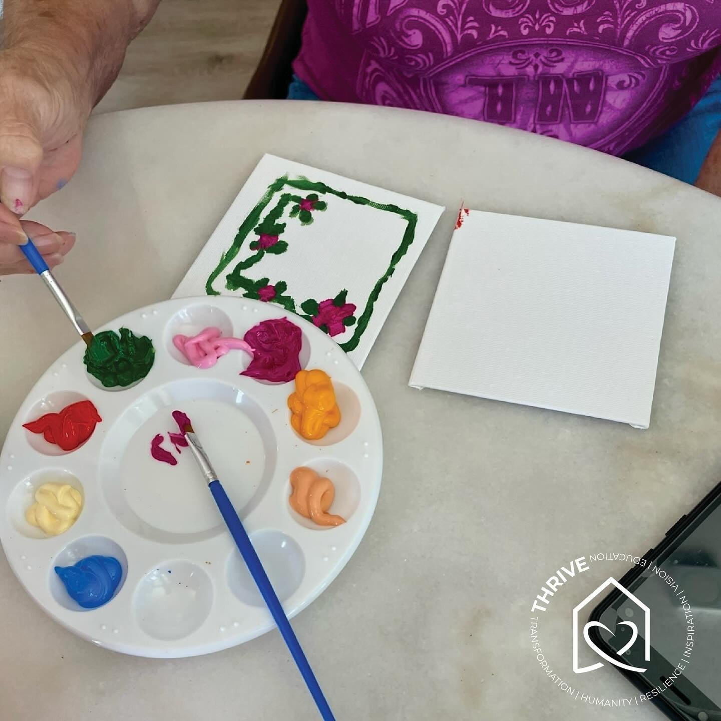 🎨 Art brings people together! Our wonderful residents at Monterey Gateway Senior Apartments in Gilroy are creating something special - a collaborative patchwork mural made of mini canvases. Each piece tells a unique story, just like our vibrant seni