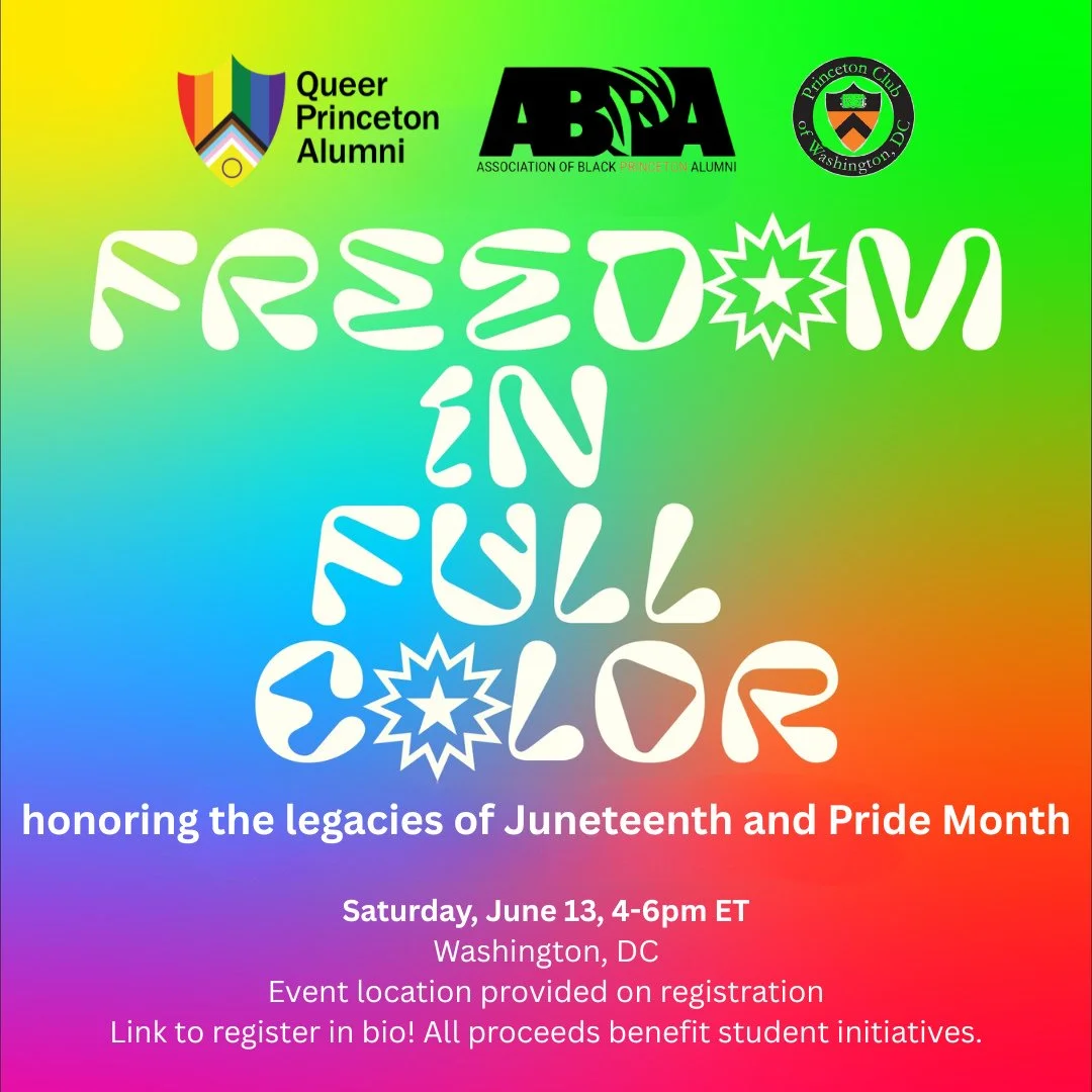 Please join ABPA, QPA, and the Princeton Club of Washington on Saturday, June 13, 4:00 PM-6:00 PM ET, in Washington, DC, for our inaugural Freedom in Full Color celebration!⁠
⁠
Celebrate with us during this cocktail gathering as we come together to h