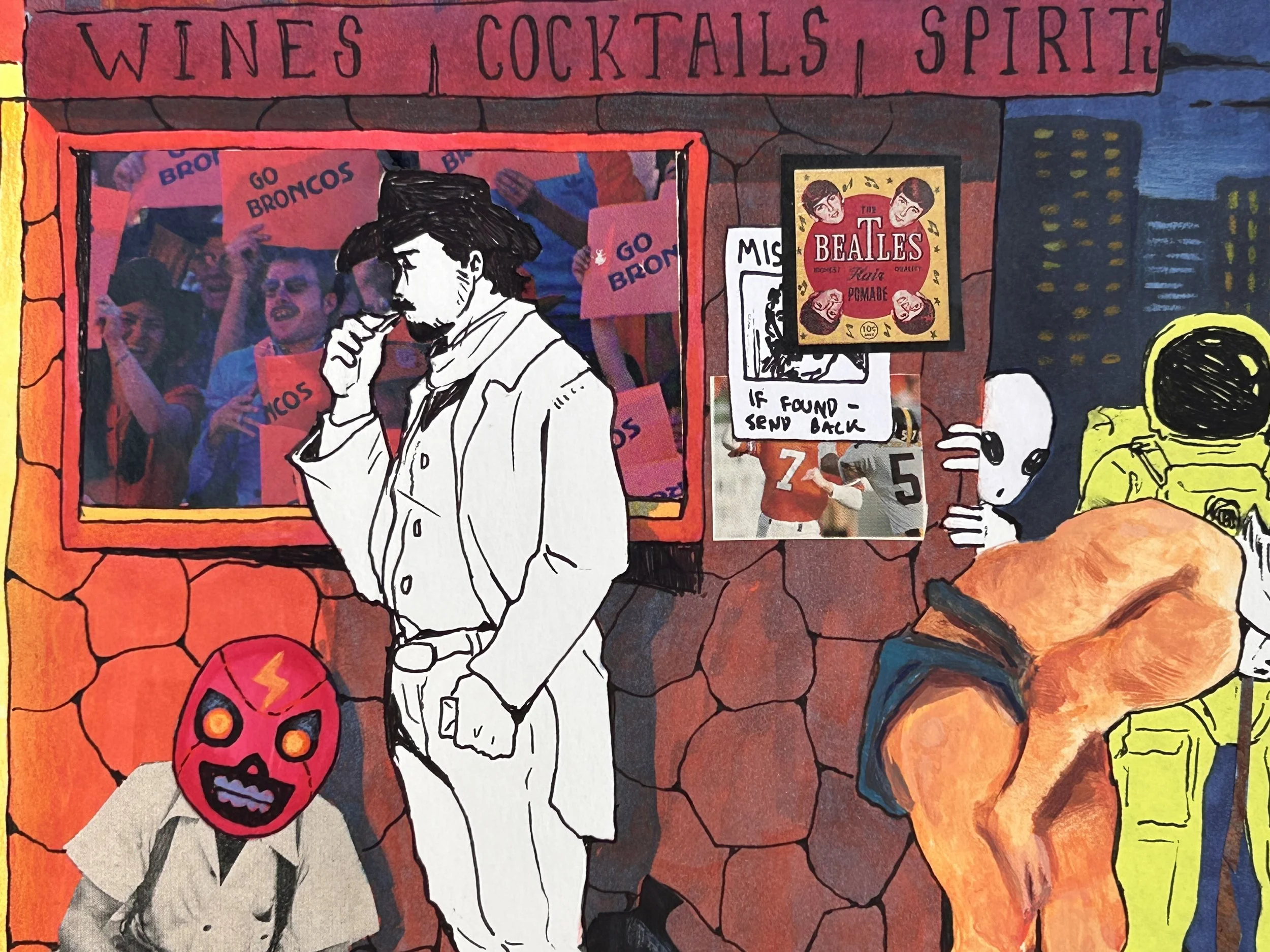 If You’re Not Staff, or You’re Not Sleeping With Staff, Get the Fuck Out, 2026 - 11 x 14 inches, mixed media and collage on paper
