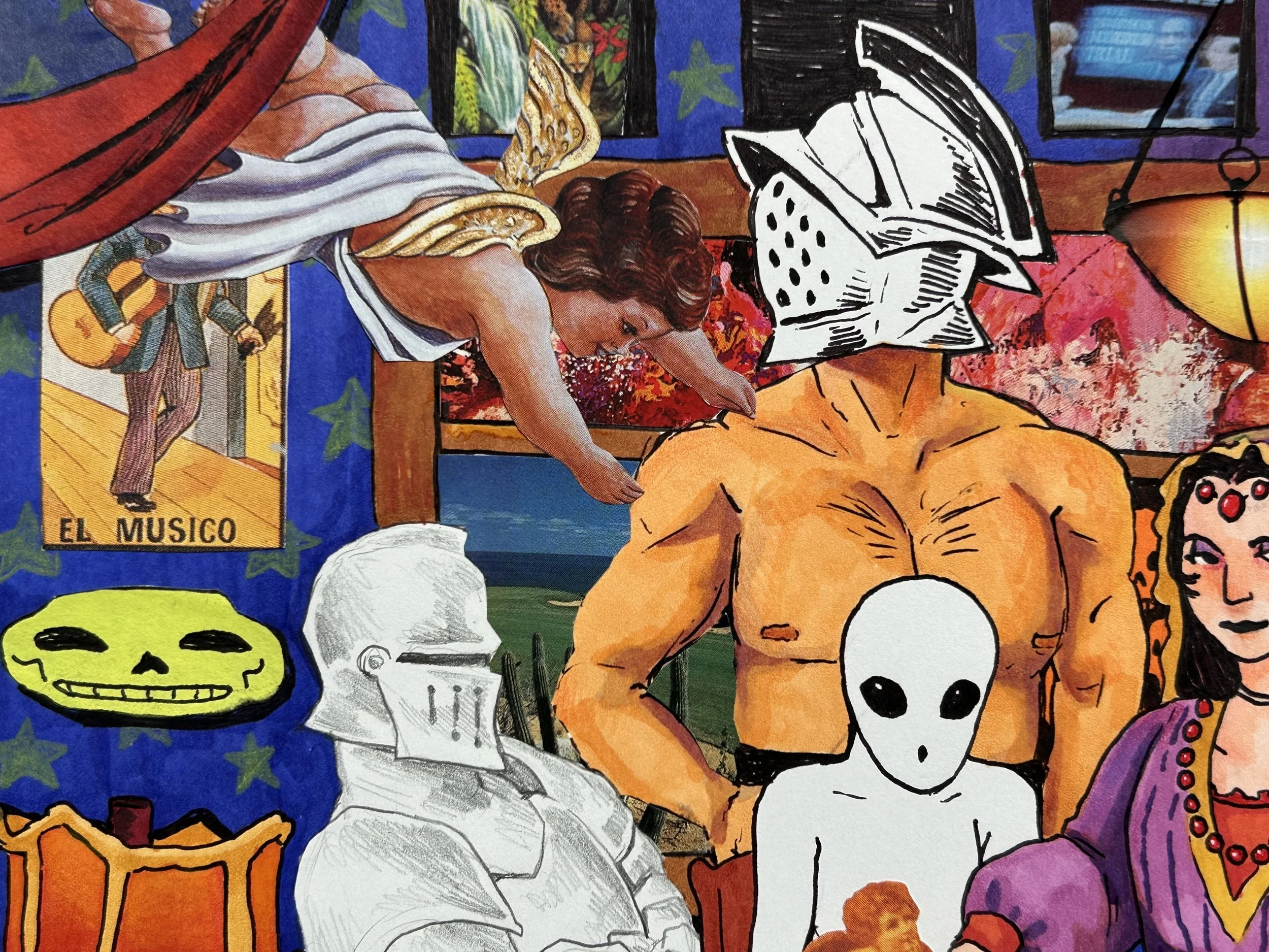 Beautiful Magician, Find Me True Love, 2026 - 11 x 14 inches, mixed media and collage on paper