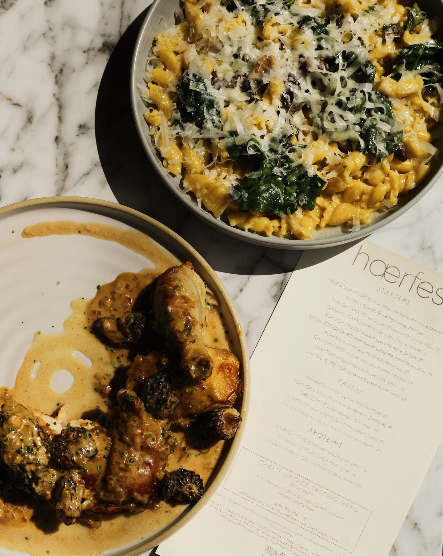 Family Meal at Haerfest is all about bringing people together around the table! This three-course, family-style dinner is hearty, comforting, and meant to be shared, just like a meal at home. Available Sunday through Wednesday. $55 per person, with a