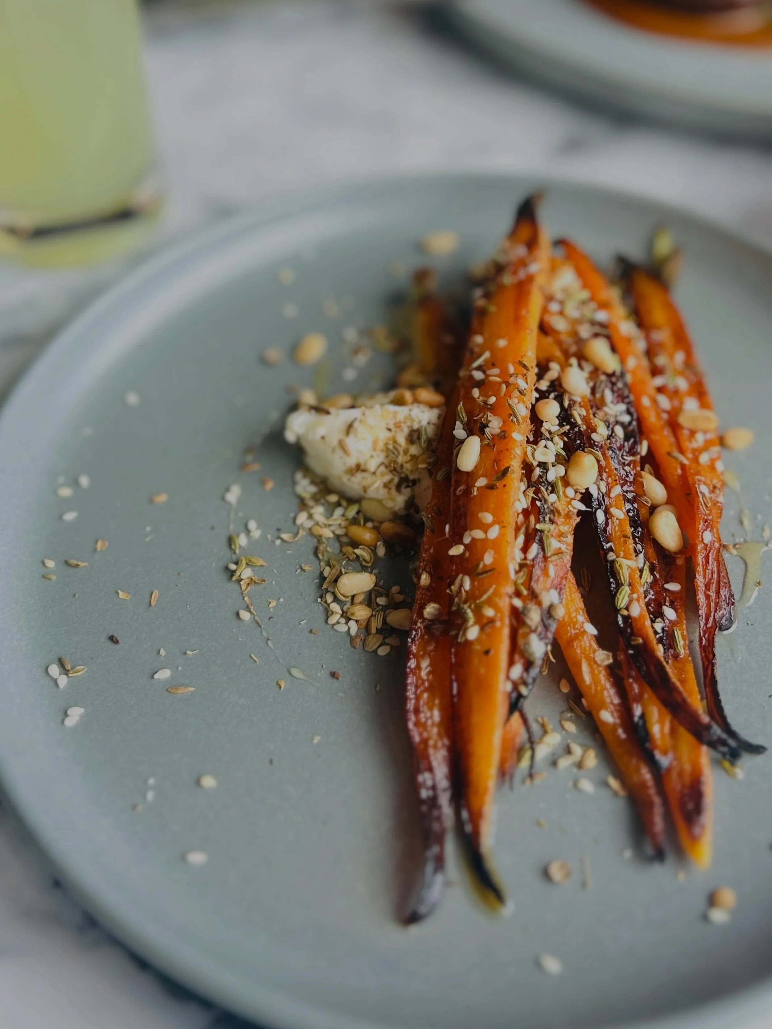 Charred carrots, hot honey, cr&egrave;me fra&icirc;che, dukkah. 

Some dishes just quietly become non-negotiable. This has been on the menu since we opened two years ago, and it&rsquo;s never really made sense to take it off. 

A little sweet, a litt