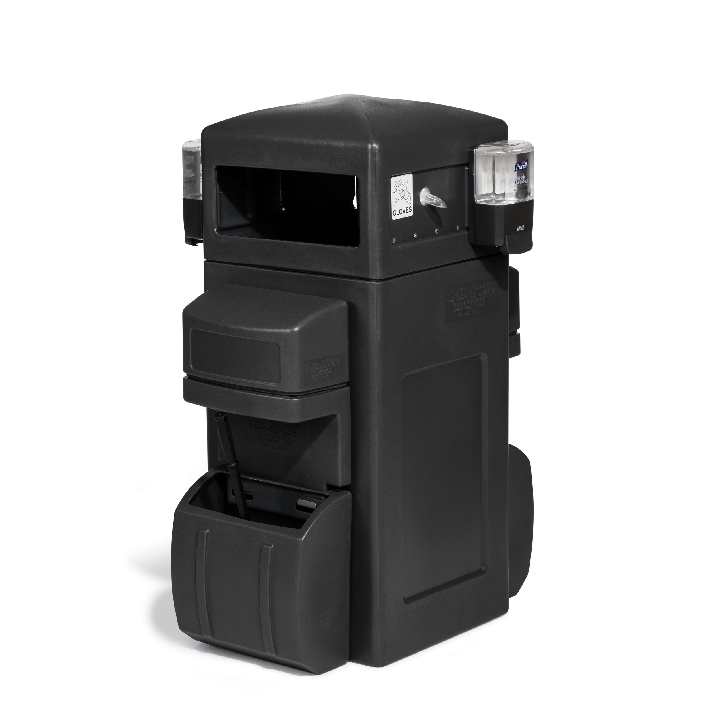 MasonWays® Amenity Waste & Windshield Service Center black color option