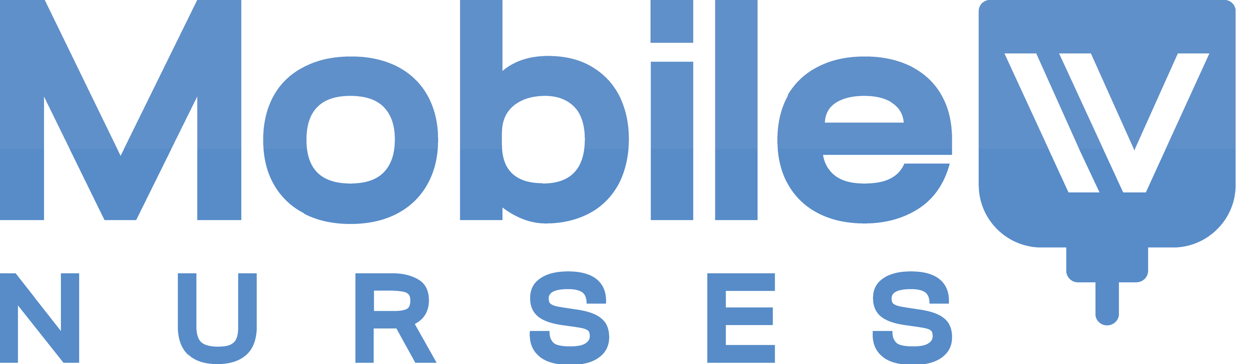 The logo of Mobiley Nurses, with the word 'Mobiley' in large blue letters and 'NURSES' in smaller blue letters underneath.