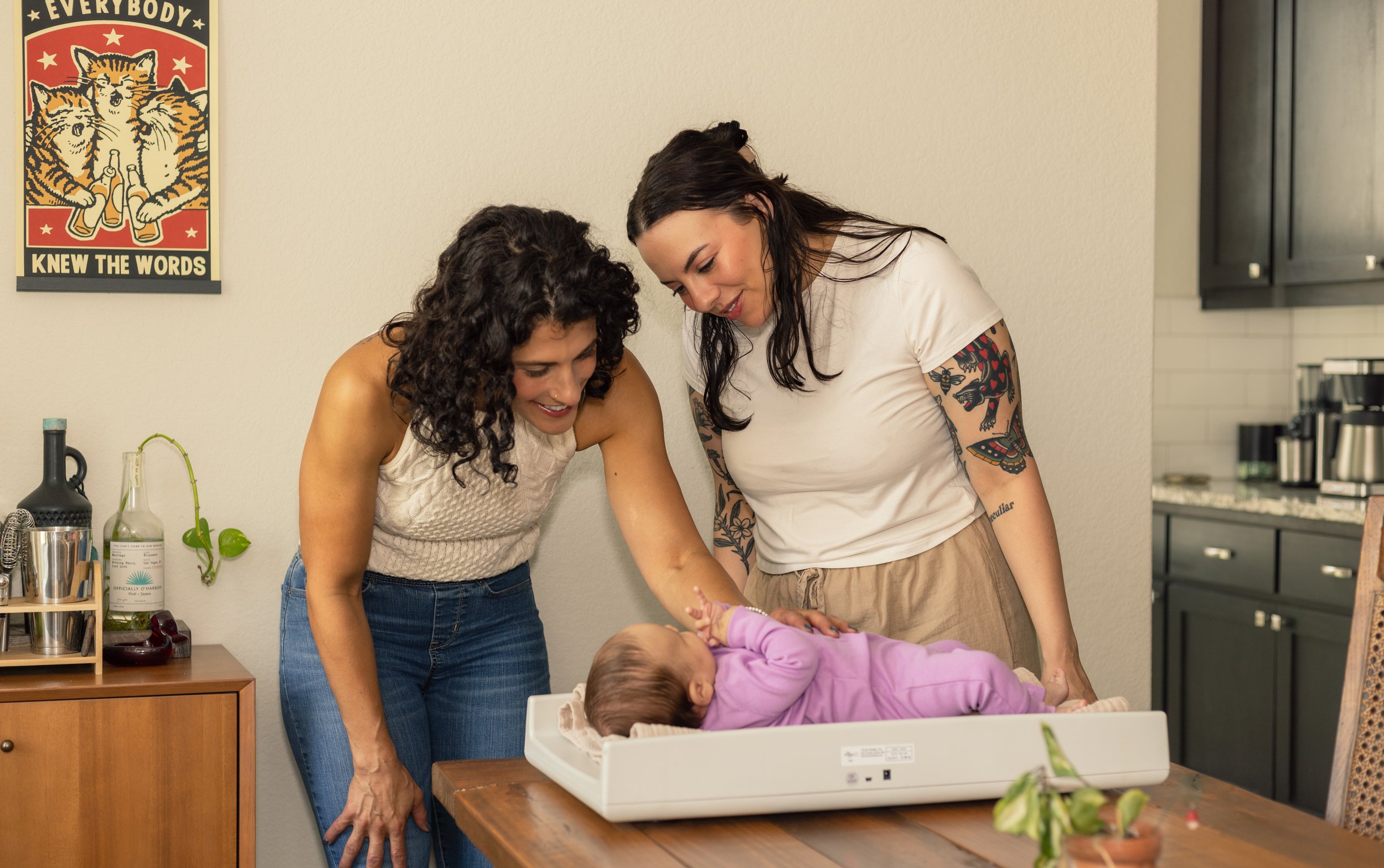 Heather Eure providing gentle newborn and breastfeeding support in Austin