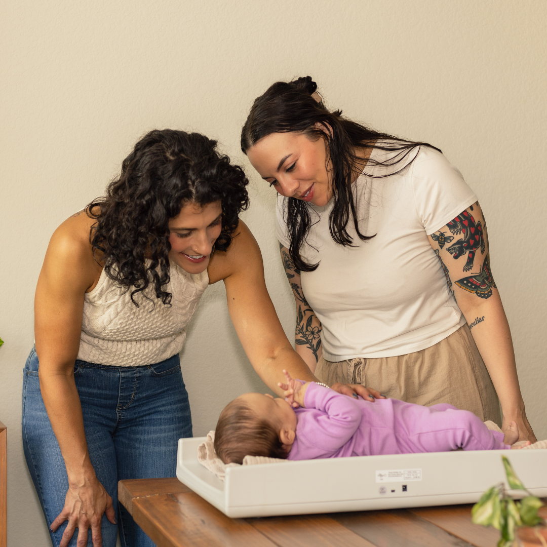 Virtual parent support group call with families joining online