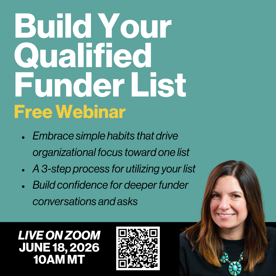 Free Webinar: Build Your Qualified Funder List 