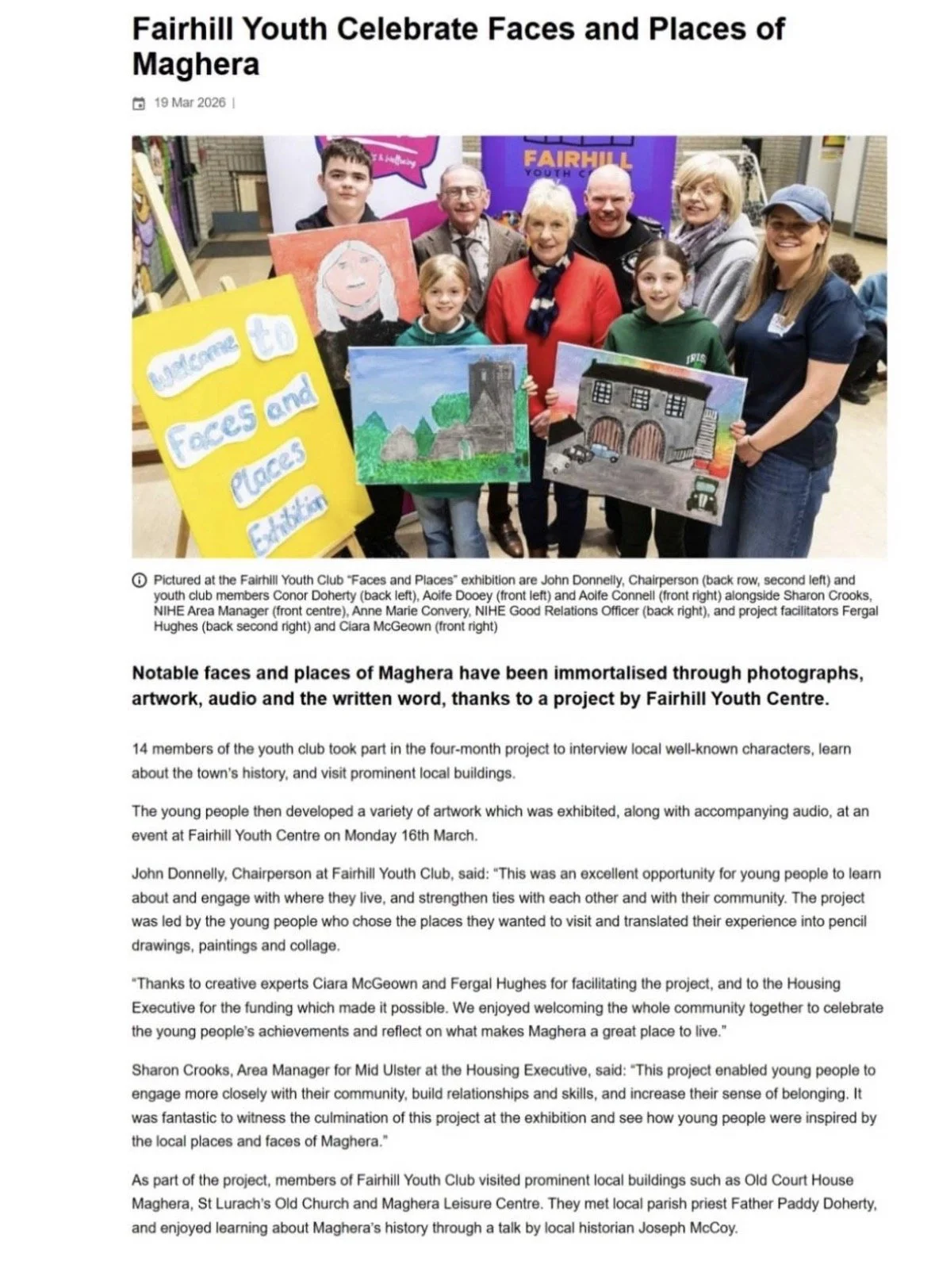 Faces and Places Project