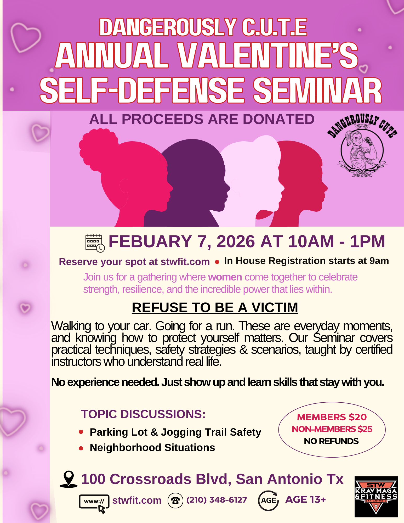 Dangerously C.U.T.E. Valentine’s Self-Defense Seminar