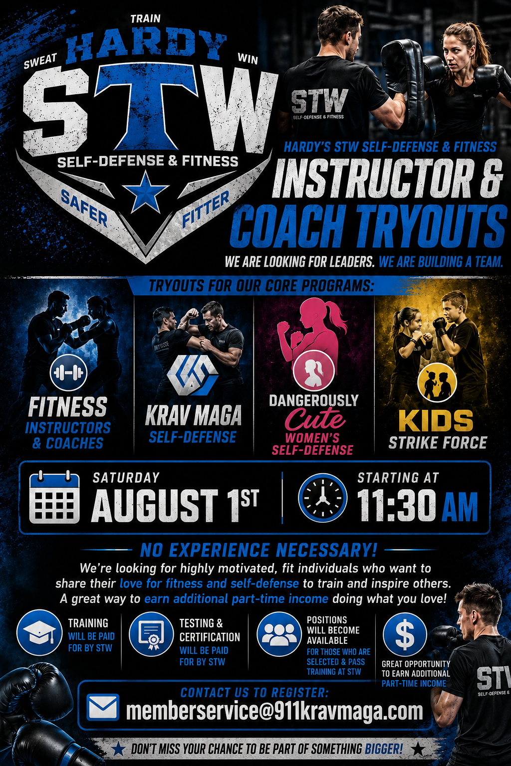 INSTRUCTOR &amp; COACH TRYOUTs