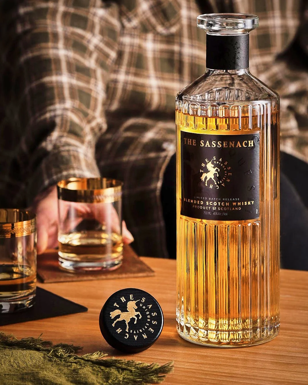 The Sassenach blended scotch whisky bottle  captured by Jan - The Resilient Creative - Food Photographer in Far North Queensland Australia