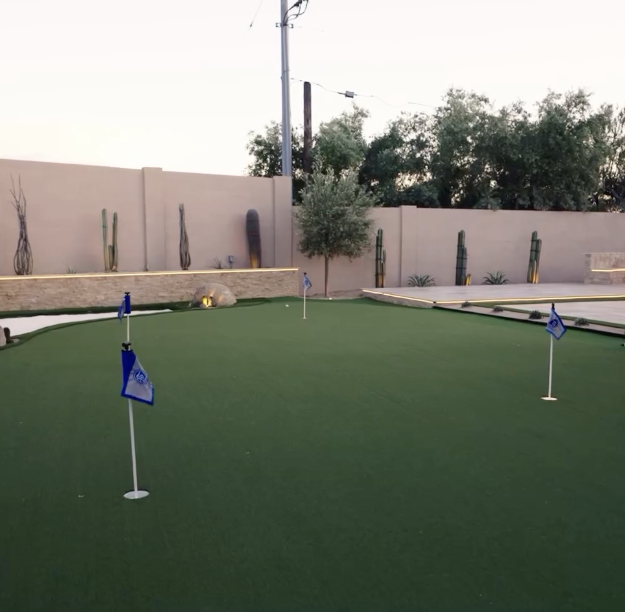 Residential putting green installation by Garcia's Dreamscapes near Phoenix, Arizona