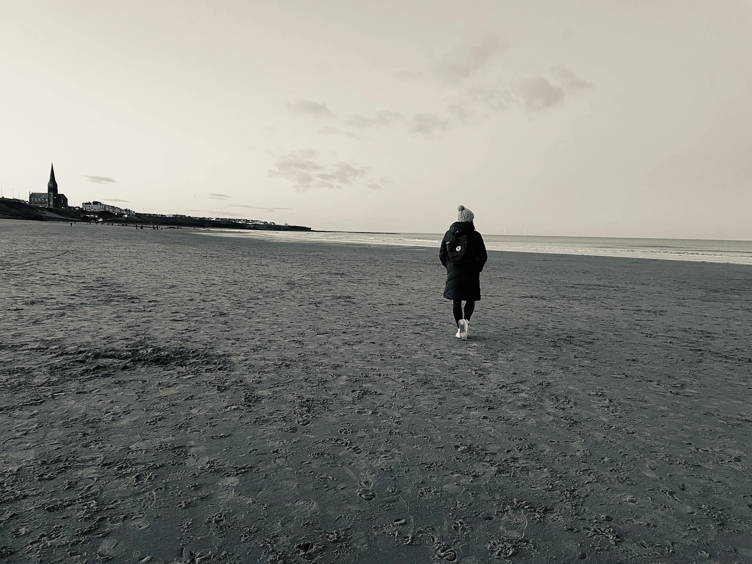 Coastal study of light and space: thinking space for Kate Wallace Surface Design.