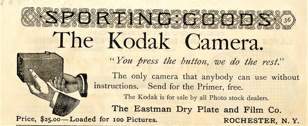 Sac Publicitaire Kodak – Vintage, Bandoulière, D'époque, Réf. K-454