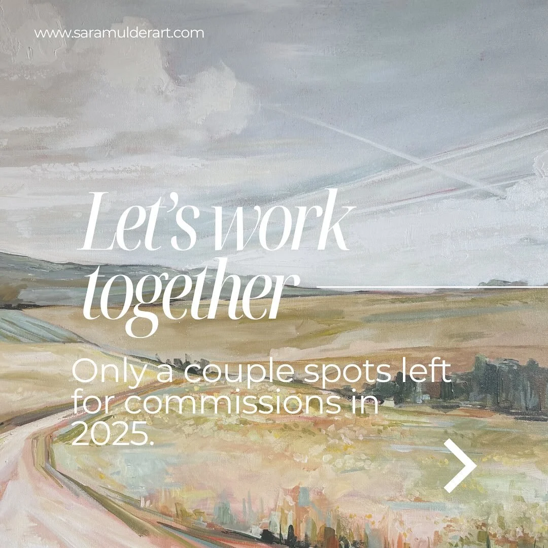 Only a couple spots left for commission artwork in 2025.  Christmas is coming&hellip;. Do you need a gift for someone?  Email me soon! sara@saramulderart.com