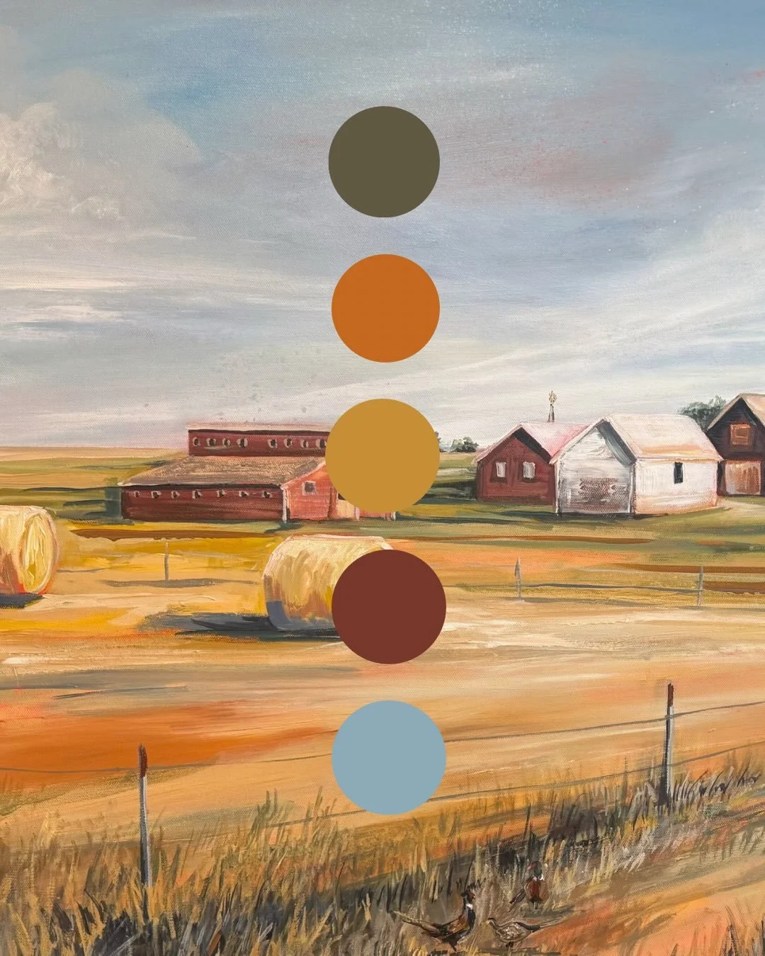 Lovely color palette in this Midwest landscape.  One of my favorites from a line-up of Christmas commissions in 2025.  Absolutely love doing personal and one -of-a-kind artwork for my clients.  This was for a set of parents from their adult children 