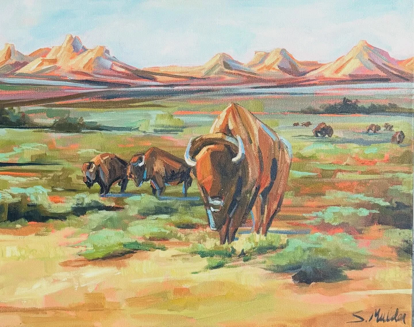 &ldquo;Let&rsquo;s Explore&rdquo;  14x11 inch acrylic on canvas. Headed to Hot Springs.