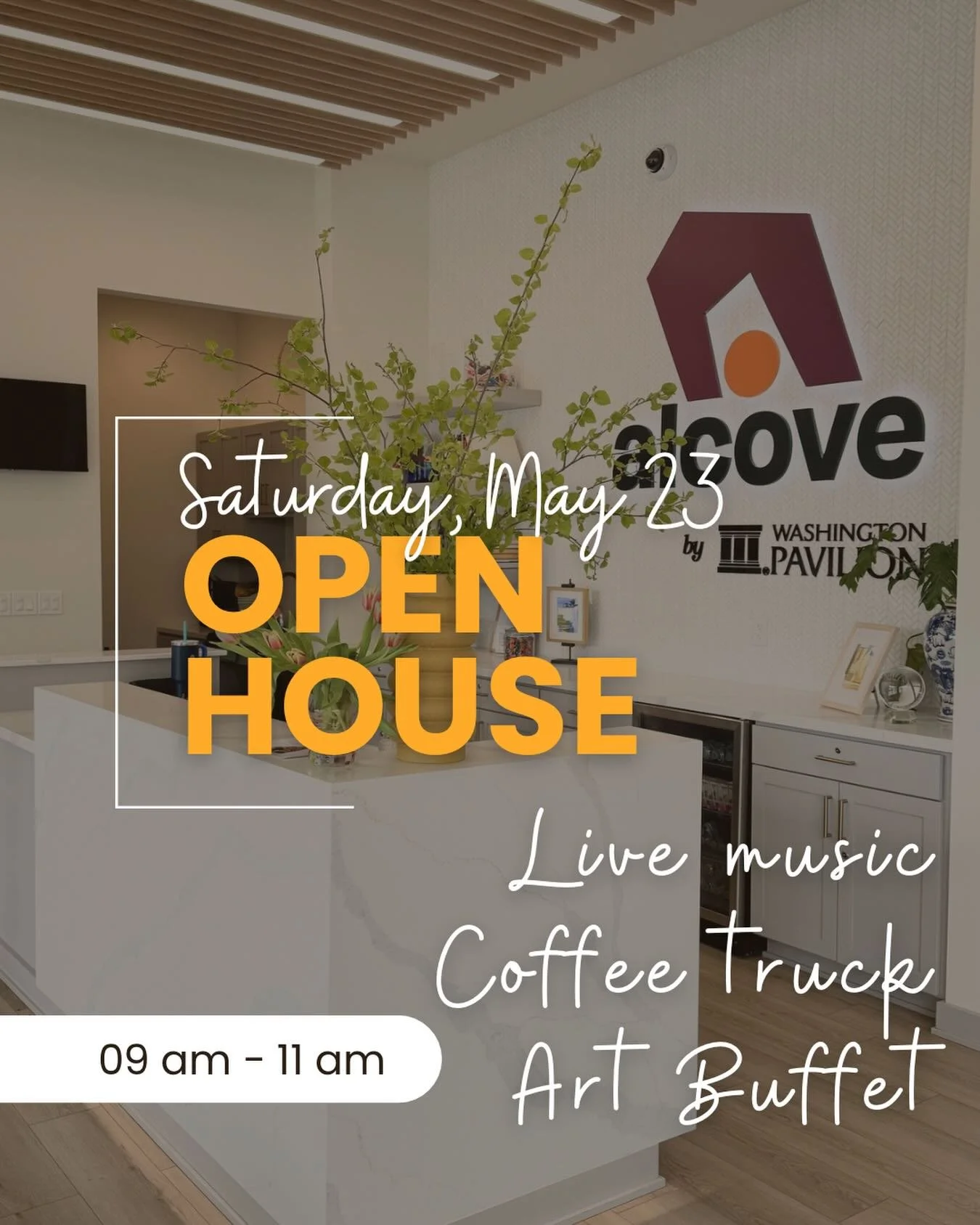 This SATURDAY!  May 23. You will want to be here.  We will have a variety of art &ldquo;buffet&rdquo; stations set up to create with, an artist singing live music in studio, and a coffee truck parked outside to sip your favorite beverage.  COME VISIT