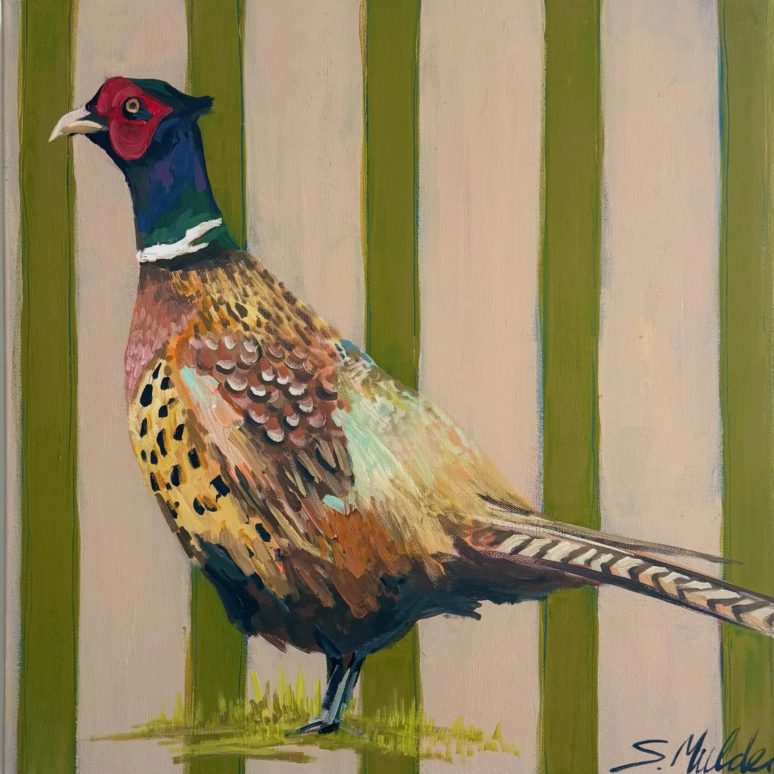 SD has one of the prettiest state birds. We are also a state where a large amount of our tourism is directly linked to welcoming others into the 605 to hunt these beauties. 🙃🫣🥴. Sold - 20x20 inch