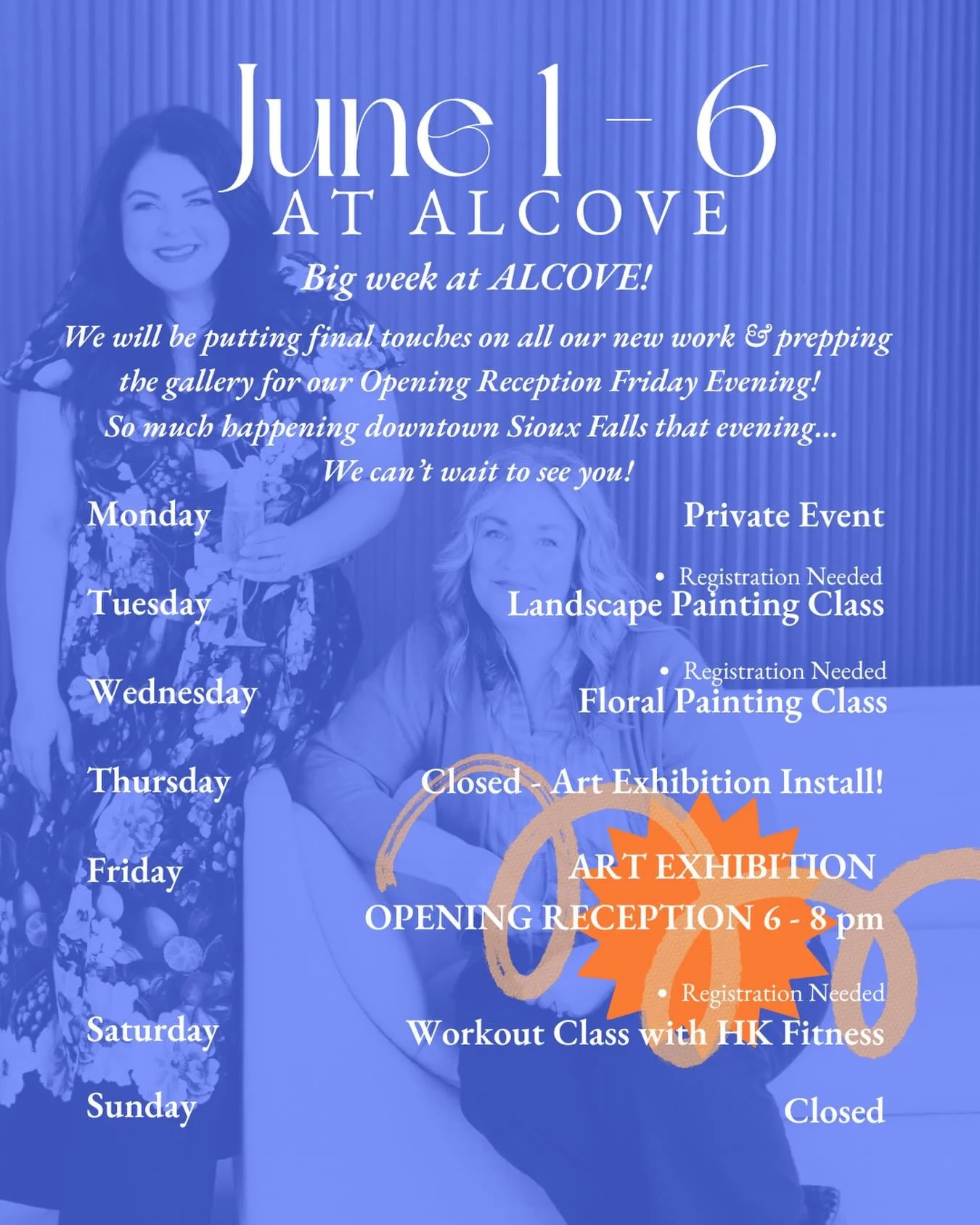 Such a fun week ahead!  Lots of prep for Friday night&rsquo;s opening reception. See you  from 6-8 pm, June 5.