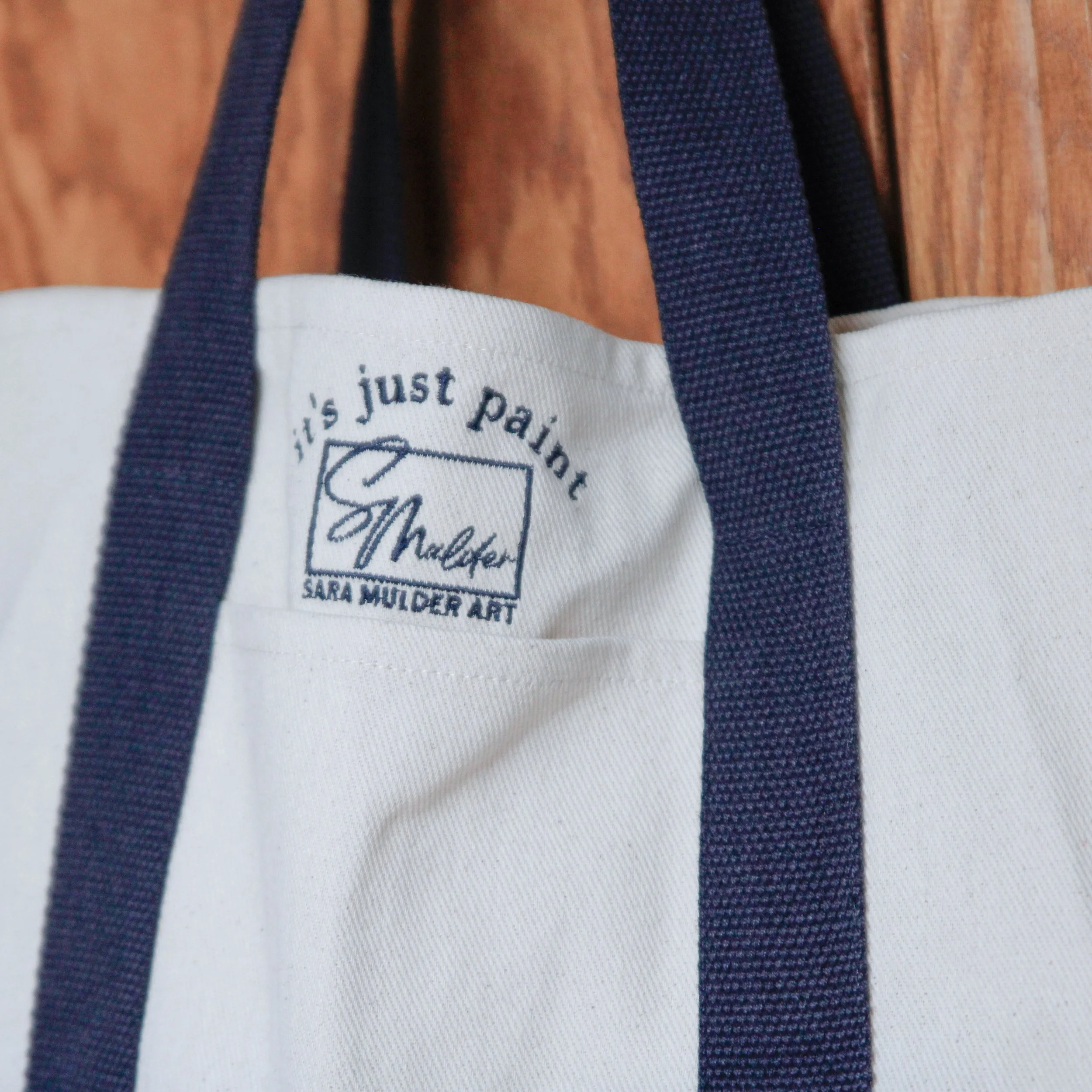 Navy & Ivory Tote Bag