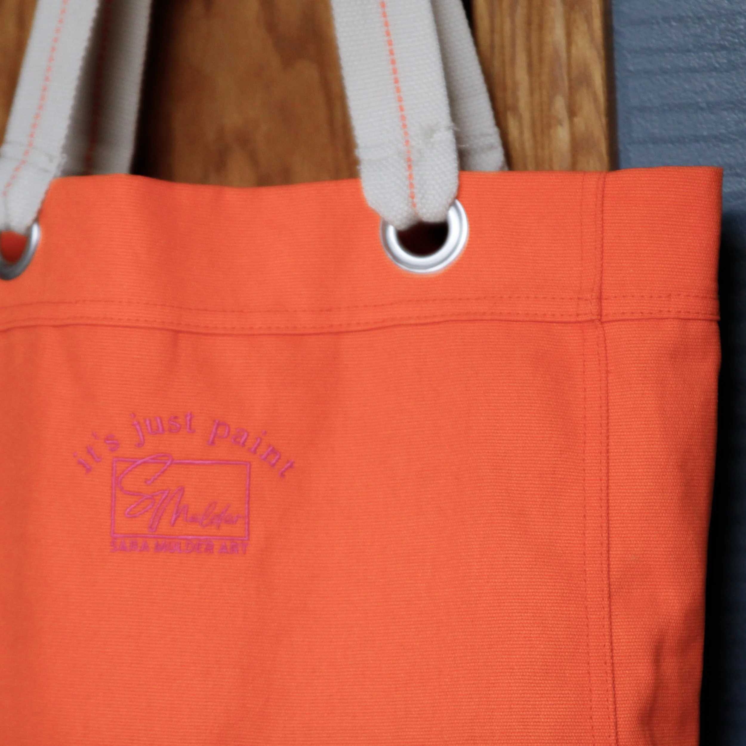 Orange Canvas Tote Bag
