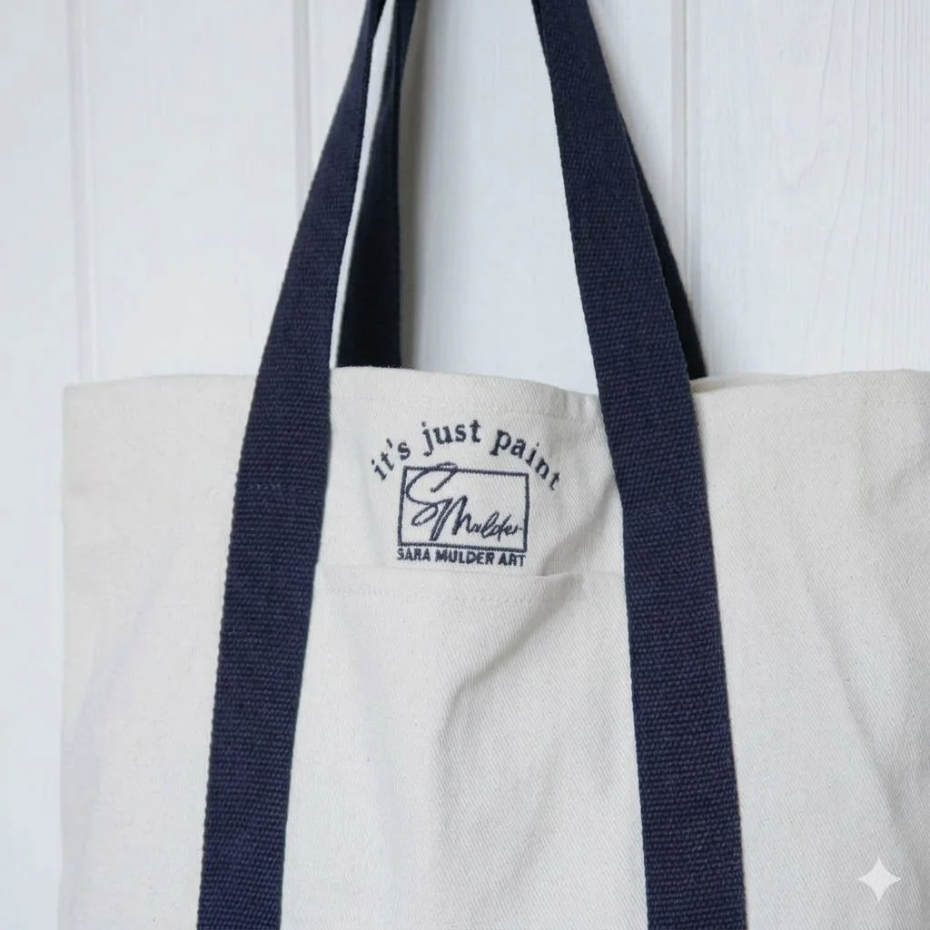"It's Just Paint" Heavy Weight Canvas Tote Bag