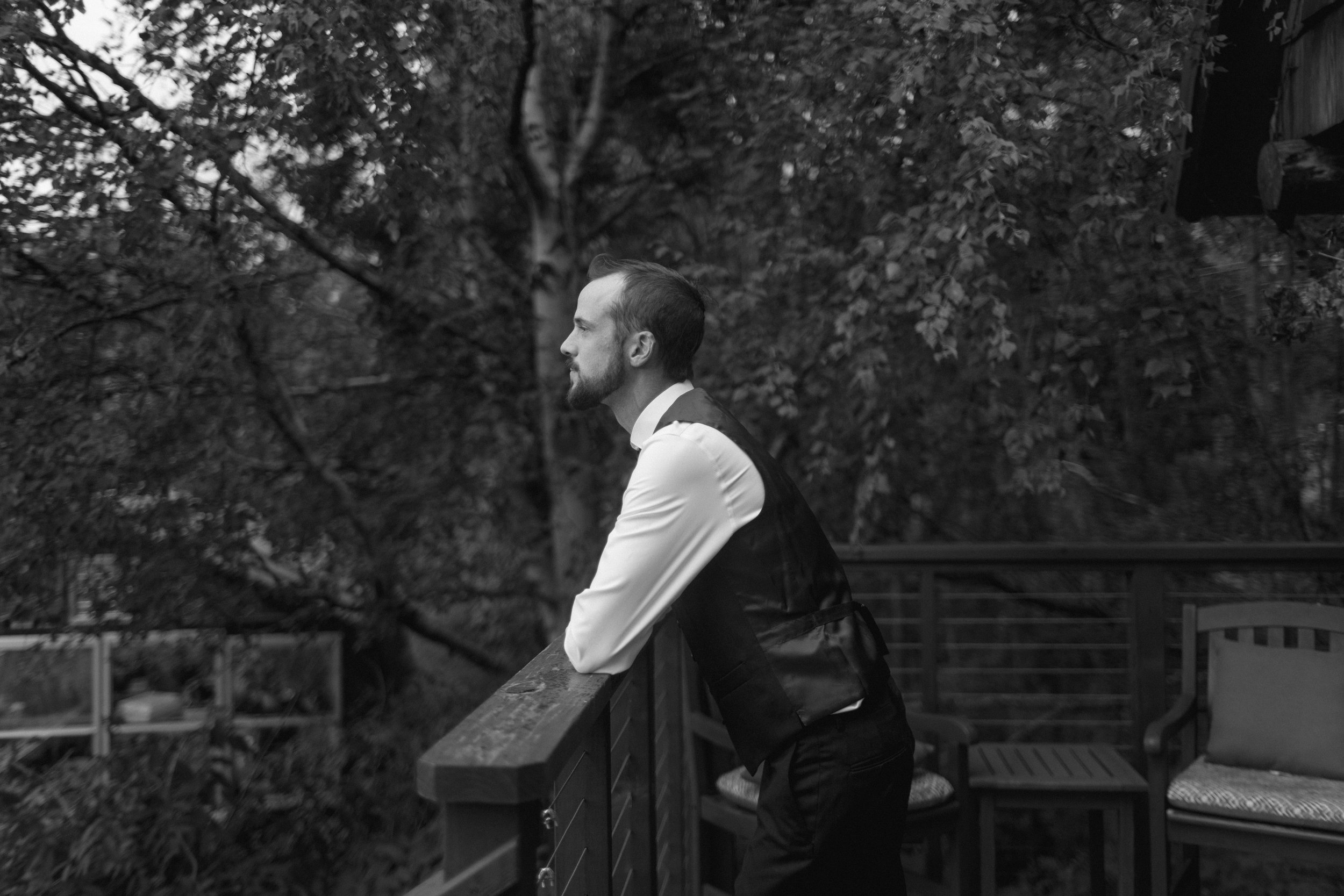 Groom getting ready 