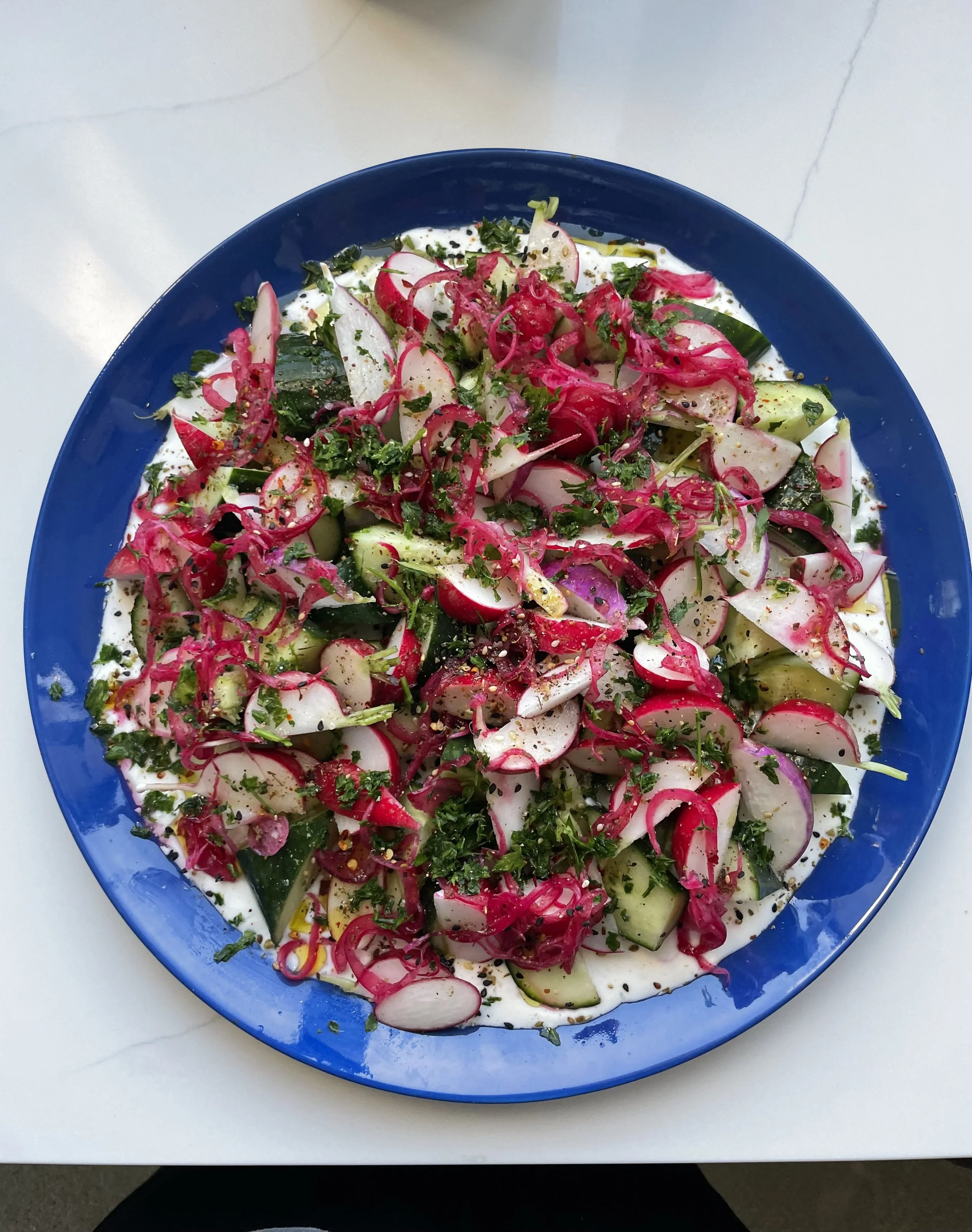 Crunchy Radish and Cucumber Salad