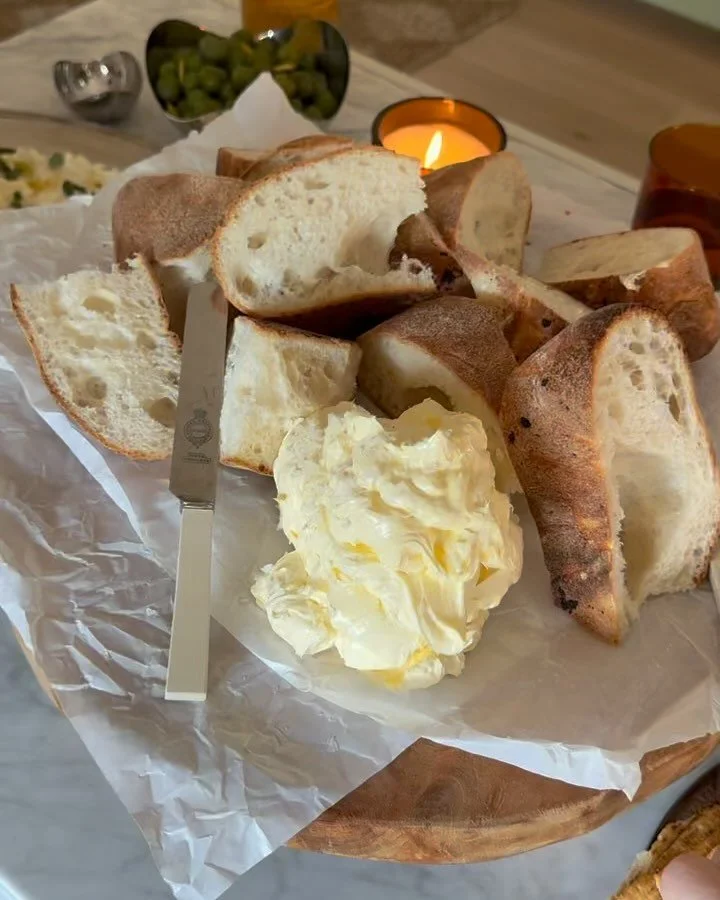 Two warm up dishes&hellip; whipped butter and ricotta with honey, olive oil, flakey sea salt and olive oil.