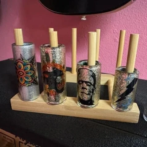 Custom made Glass Slides for Guitar by Grady Hord