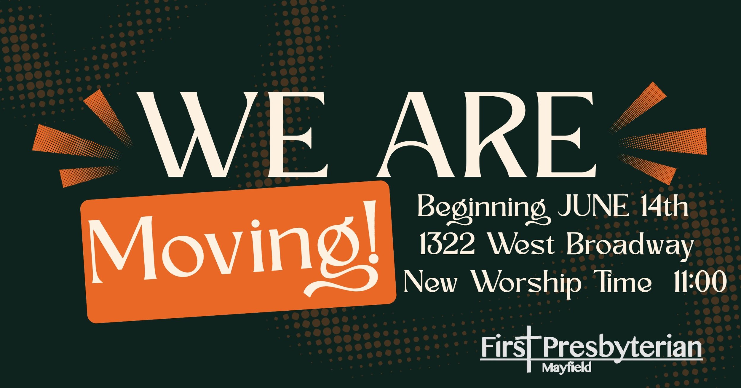 We're Moving!