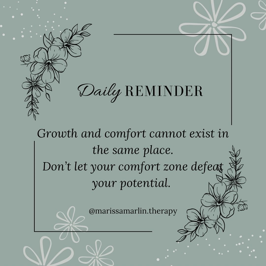 Happy Friday! I hope you get a chance to step out of your comfort zone today 🤞🏻
.
.
.
.

#therapistsofinstagram #therapistsofarkansas #therapistswhorock #mentalhealth #mentalhealththerapy #dailyreminder #therapist #therapistofinstagram #growthminds