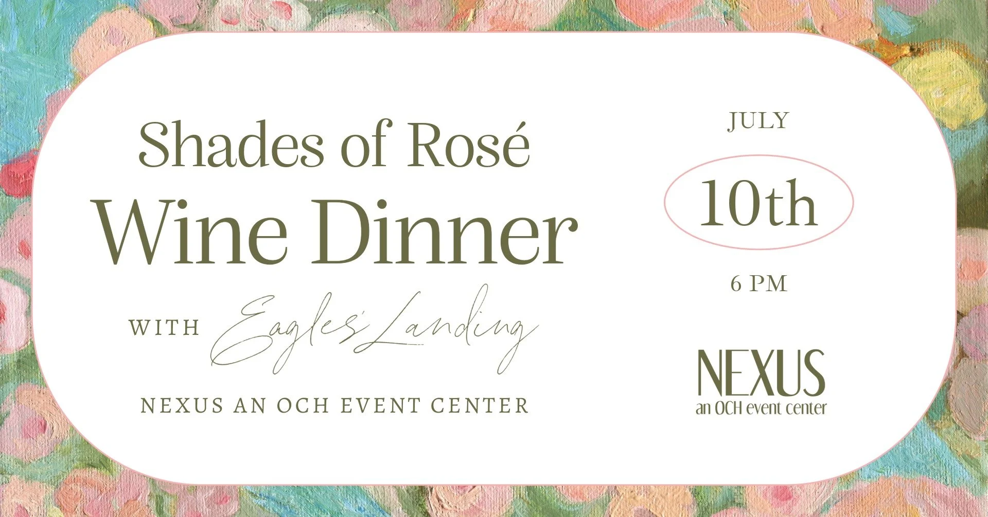 Shades of Rosé Wine Dinner